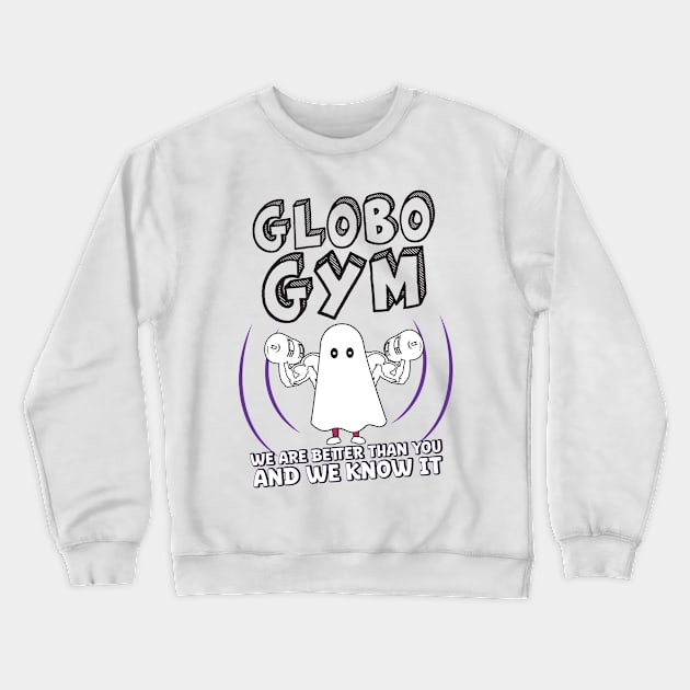 Globo Gym Crewneck Sweatshirt by aidreamscapes